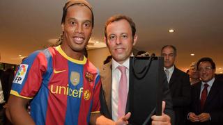 “Ronaldinho es fútbol y sonrisa”: Sandro Rosell defendió al brasileño y asegura que fue engañado en Paraguay