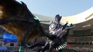 ¡Un dragón aterrizó en el estadio del Mundial de League of Legends! Así fue la ceremonia cierre