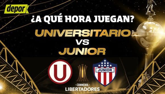 Universitario vs. Junior por Copa Libertadores (Diseño: Depor)