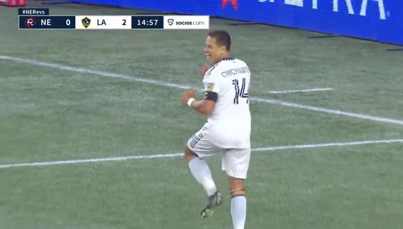 'Chicharito' Hernández anotó un gol con Los Angeles Galaxy en la MLS. (Foto: Captura)