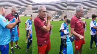 Gregorio Pérez explicó quién es Lolo Fernández a niños uruguayos que visitaron el Monumental [VIDEO]