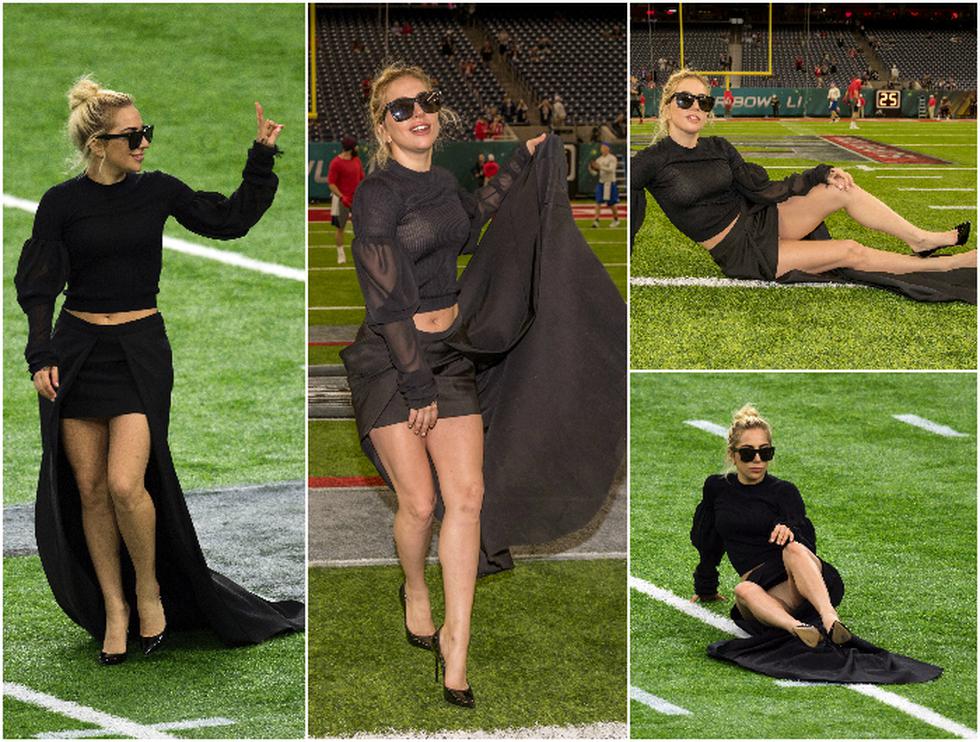 Lady Gaga llegó al NRG Stadium (AFP / Reuters).