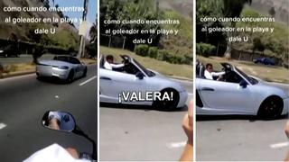 Video viral: Hincha de Universitario encuentra a Alex Valera en lujoso deportivo y delantero lo saluda 