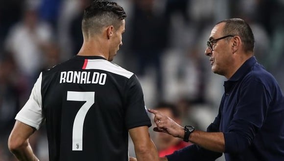 Maurizio Sarri se refirió a Cristiano Ronaldo. (Foto: AFP)