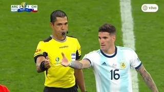 De Paul 'trolleó' al árbitro: el 'amague' del jugador a Díaz de Vivar tras el término del Argentina vs. Chile [VIDEO]