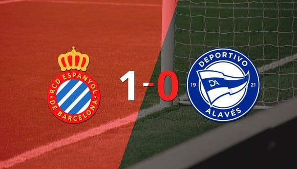 Con un solo tanto, Espanyol derrotó a Alavés en el estadio Estadio Olímpico Lluís Companys
