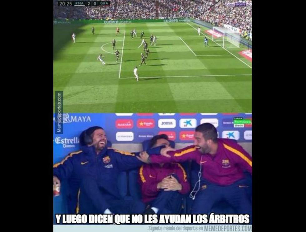 Los divertidos memes tras el 5-0 del Real Madrid sobre el Granada (Meme Deportes).