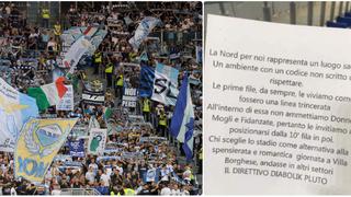 De nunca acabar:texto sexista de origen desconocido se repartió en el estadio de Lazio por Serie A [FOTO]