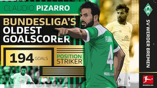 Leyenda viva de Alemania: los cuatro récords de Claudio Pizarro tras anotar con Werder Bremen