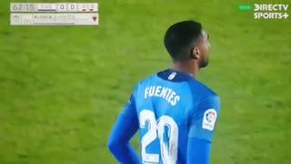 Lo mandaron al ruedo: Aldair Fuentes debutó con Fuenlabrada en la Segunda División de España [VIDEO]