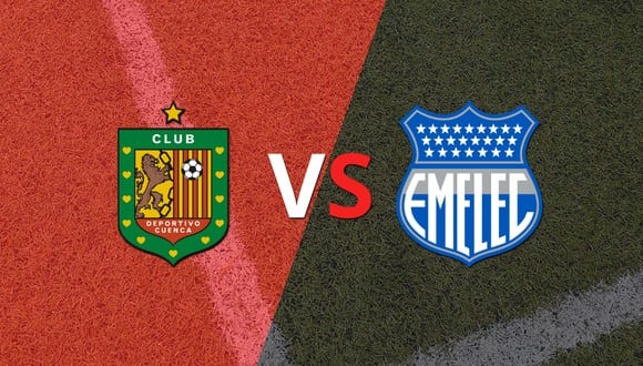 Termina el primer tiempo con una victoria para Deportivo Cuenca vs Emelec por 1-0