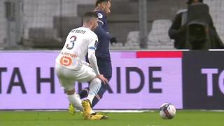 Pobre rodilla: Álvaro González se lesionó marcando a Neymar en la victoria del PSG sobre el Marsella [VIDEO]