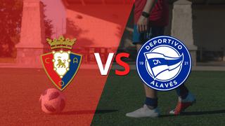 Comenzó el segundo tiempo y Osasuna está empatando con Alavés en el estadio el Sadar