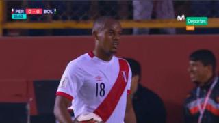 ¡Era tu gol, 'Culebra'! André Carrillo perdió clara ocasión a pocos metros del arco de Bolivia (VIDEO)