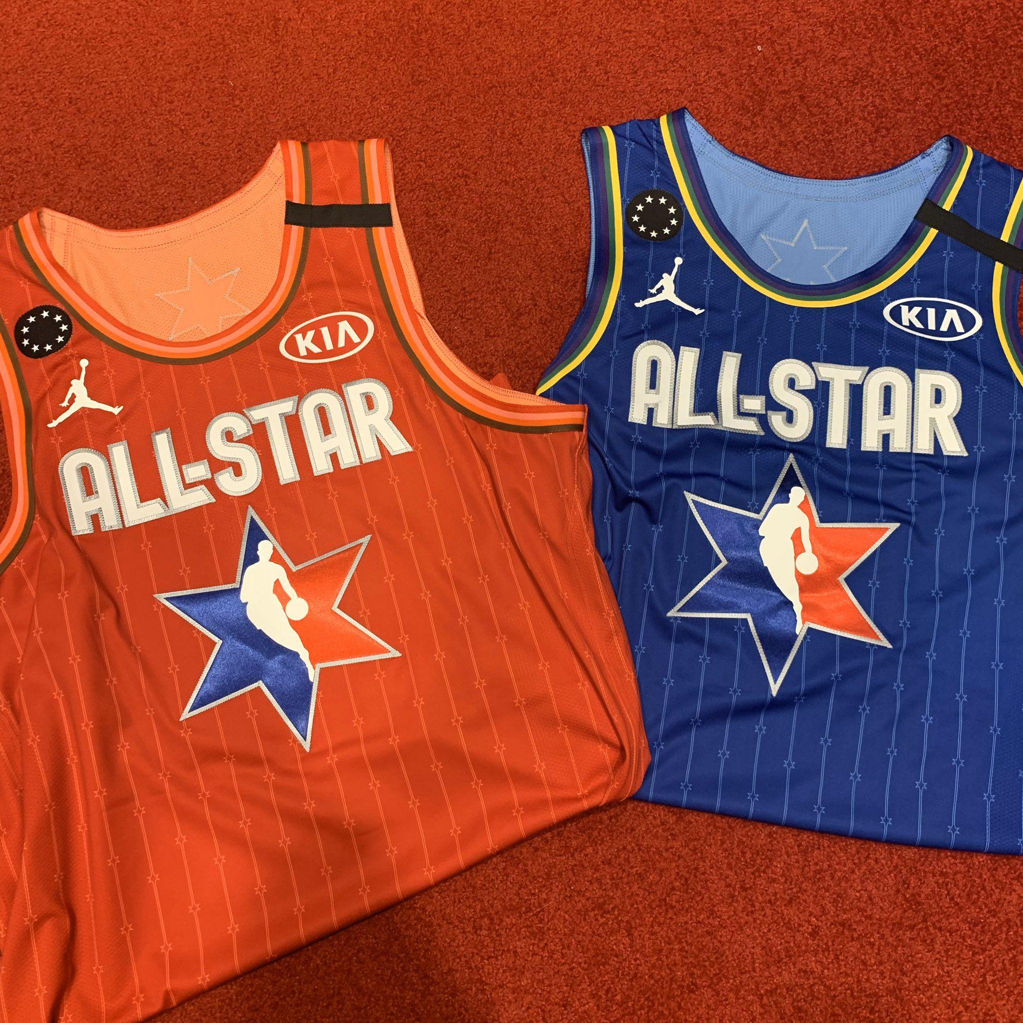 Las camisetas para el All-Star Game 2020.