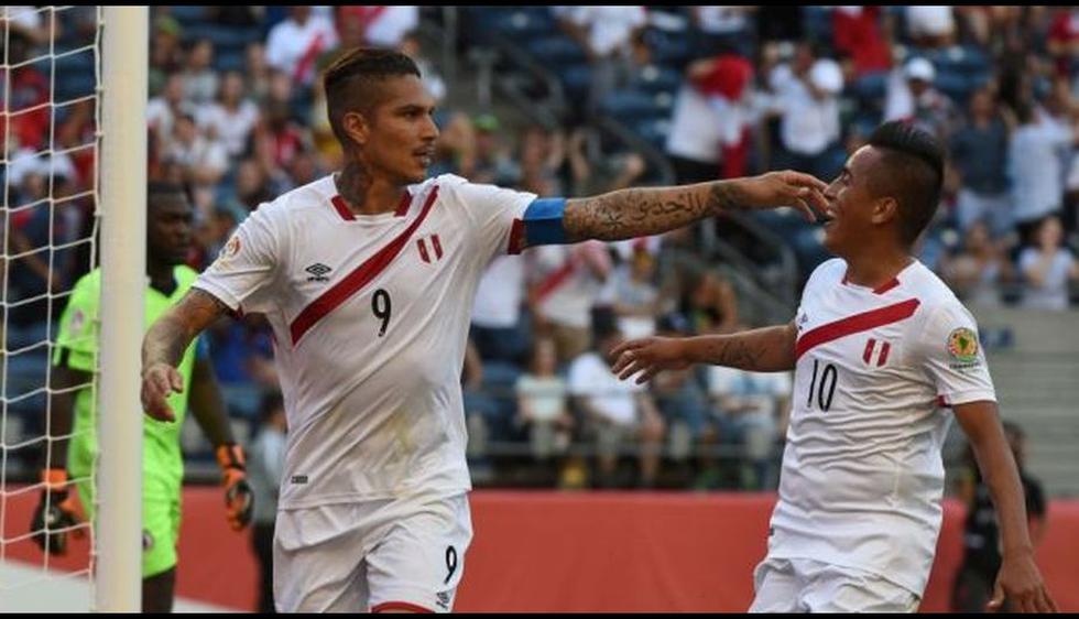 Paolo Guerrero le dio el triunfo a Perú ante Haití y le dio el triunfo en la Copa América Centenario. (AFP)