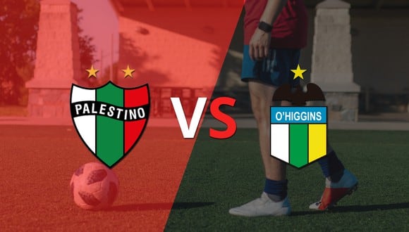 Termina el primer tiempo con una victoria para Palestino vs O'Higgins por 1-0