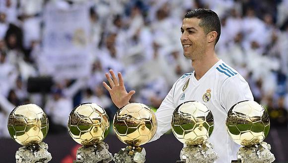 Cristiano Ronaldo ha ganado cinco Balones de Oro en su carrera. (AFP)