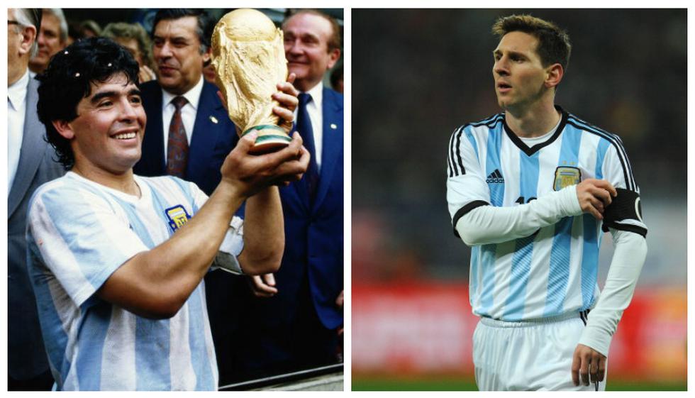 Messi es el máximo ídolo argentino de la actualidad. Maradona sigue siendo el ídolo histórico en Argentina (Getty).