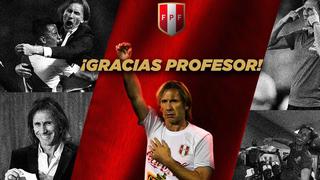 “¡Gracias, profesor!”: el mensaje de despedida de la Selección Peruana a Ricardo Gareca