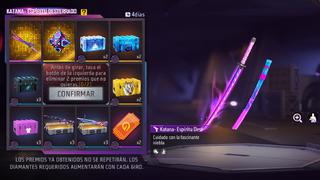 Free Fire: cómo obtener el skin Katana - Espíritu Desterrado con diamantes gratis