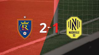 Real Salt Lake logró una victoria de local por 2 a 1 frente a Nashville SC