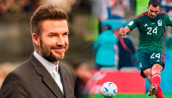 David Beckham quedó impresionado con el tiro libre de Luis Chávez (Foto: Composición Depor/Getty Images/MexSport).