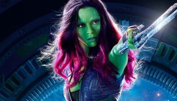Zoe Saldana como Gamora en Marvel
