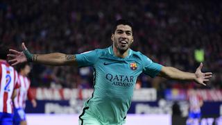 ¡Qué golazo! Luis Suárez abrió el marcador en el Vicente Calderón