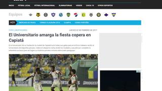 Universitario de Deportes: ¿cómo informó la prensa paraguaya del triunfo sobre Capiatá?