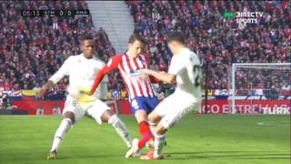 Ni amarilla: tremendo pisotón de Arias a Reguilón en Real Madrid vs. Atlético de Madrid [VIDEO]