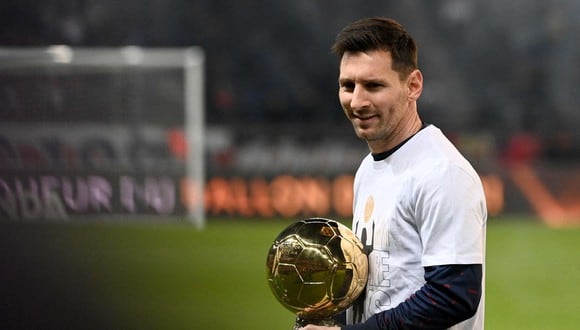 Lionel Messi ganó su séptimo Balón de Oro en noviembre del 2021. (Foto: AFP)
