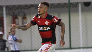 Paolo Guerrero marcó un doblete al Corinthians y es goleador de Flamengo
