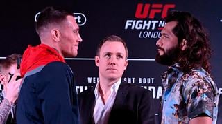 Ya sacan chispas: Darren Till tuvo careo con Jorge Masvidal en el día de medios del UFC Londres [VIDEO]