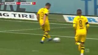 Asistencia de Hazard: gol de Guerreiro para el 1-0 del Dortmund ante Wolfsburgo por la Bundesliga 2020 [VIDEO]