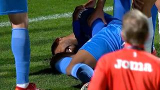 Sólo duró 19 minutos: Fuentes ingresó, se lesionó y tuvo que ser cambiado en partido de Fuenlabrada [VIDEO]