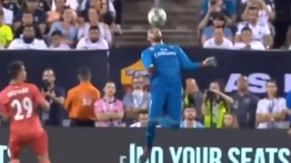 A lo Neuer: Keylor Navas mostró su clase al parar balón con el pecho ante la Roma [VIDEO]