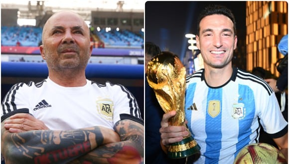 Lionel Scaloni fue el asistente de Jorge Sampaoli en Argentina en el Mundial 2018. (Foto: Getty Images)
