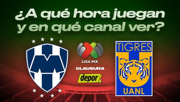 Monterrey vs. Tigres: conoce a qué hora juegan y qué canal pasa la transmisión (Foto: Depor)