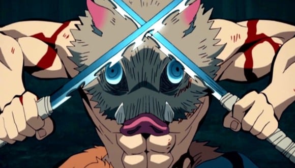 Inosuke es el guerrero de mal genio de "Demon Slayer" (Foto: Ufotable)
