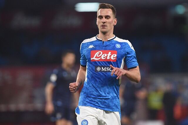Arkadiusz Milik del Napoli con un valor de mercado de 40 millones de euros. (Getty)