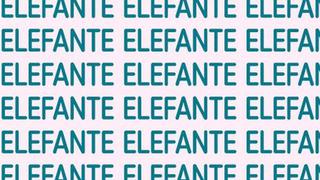 Ubica la palabra ‘ELEGANTE’ en este acertijo viral: la mayoría solo lee ‘ELEFANTE’ en la imagen