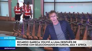Ricardo Gareca retornó a Lima tras gira por Europa, Asia y África ¿cuándo dará la lista de convocados? [VIDEO]