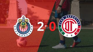 Con dos goles, Chivas se impuso a Toluca FC en el estadio Akron