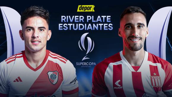 River y Estudiantes se enfrentan por la Supercopa Argentina 2024. (Video: River Plate)
