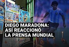 Así reaccionó la prensa mundial tras conocer la muerte de Diego Maradona