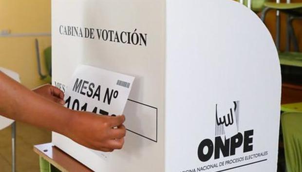 Una cabina de votación en Perú (Foto: ONPE)