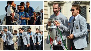 La copa está en Roma: las postales del regreso de la ‘Azzurra’ a Italia tras ganar la ‘Euro’ [FOTOS]