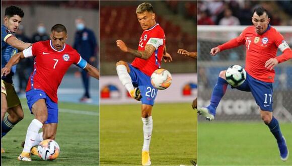 Alexis Sánchez, Charles Aránguiz y Gary Medel son pilares insustituibles en la selección chilena con miras a Qatar 2022 (Foto: Agencia Uno)