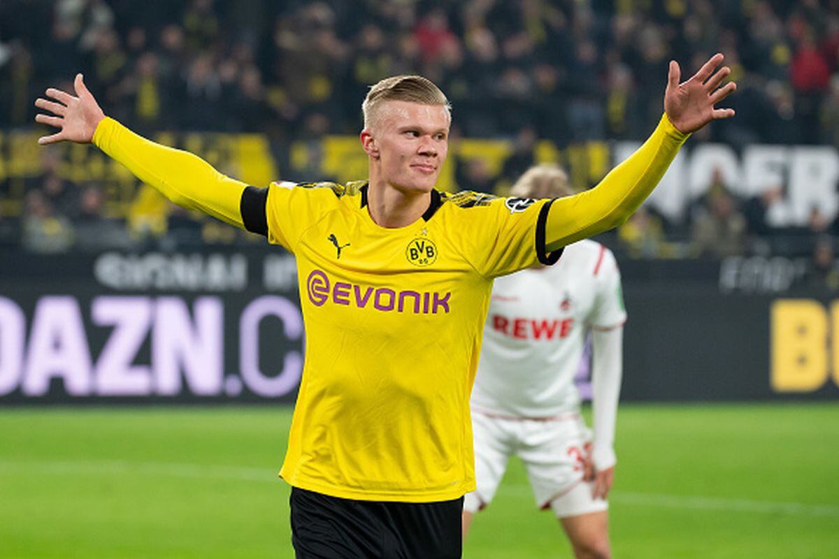 El delantero Erling Haaland está en la mira del Manchester City de Pep Guardiola. (Foto: Getty)